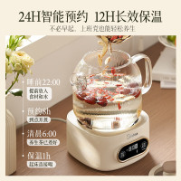 美的(Midea)养生壶MK-YS10B101全玻璃一体壶身多功能养生精致球形外观600W大功率热水壶