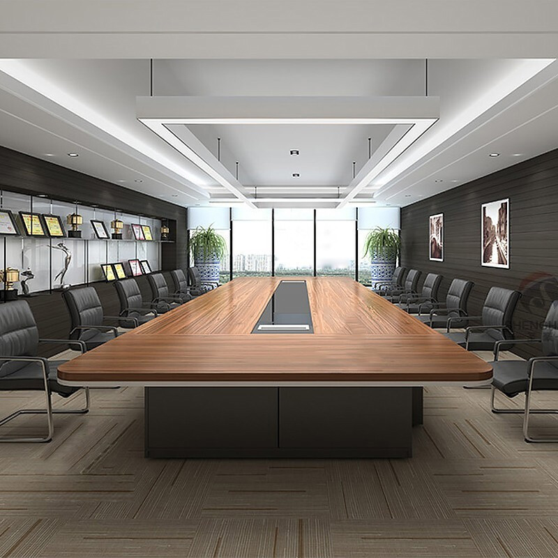 臻远ZY-HYZ-Z02 现代简约会议桌板式桌3500*1500*750高清大图