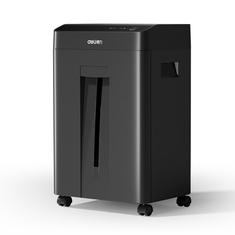 得力(deli)GA761碎纸机 5级保密商务办公家用粉碎机 单次10张25L可视容量 连续带钉碎纸60分钟高清大图