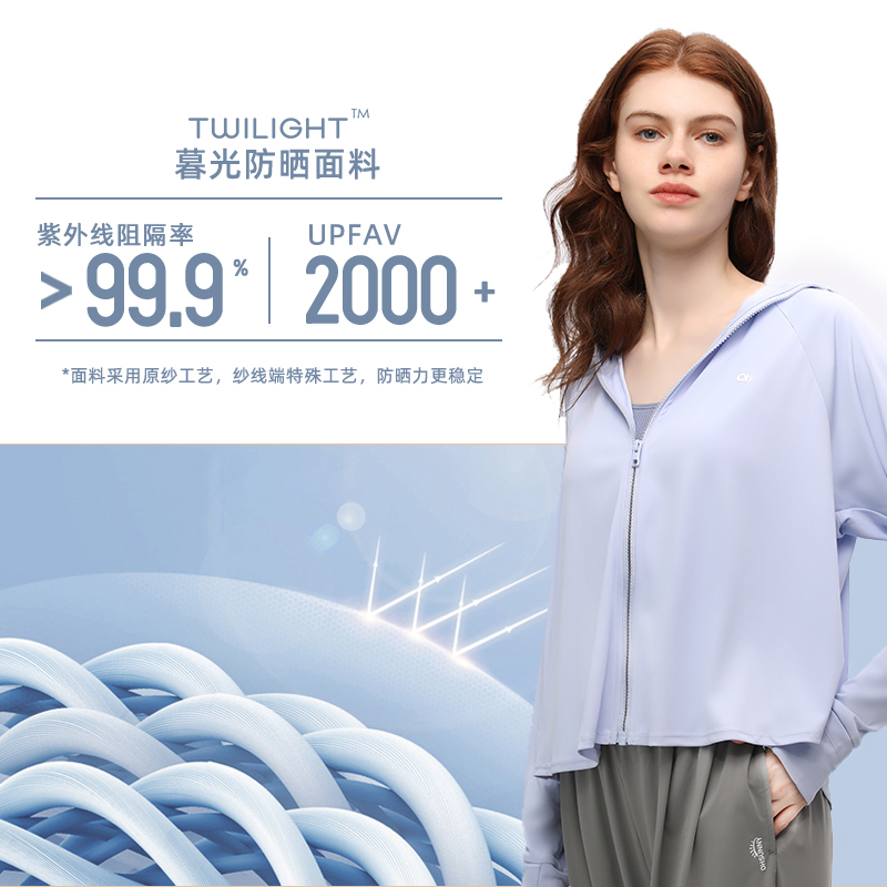 ohsunny-暮光系列-女式升级护手防晒服SLC3M082D 暗夜黑 51-100件起发