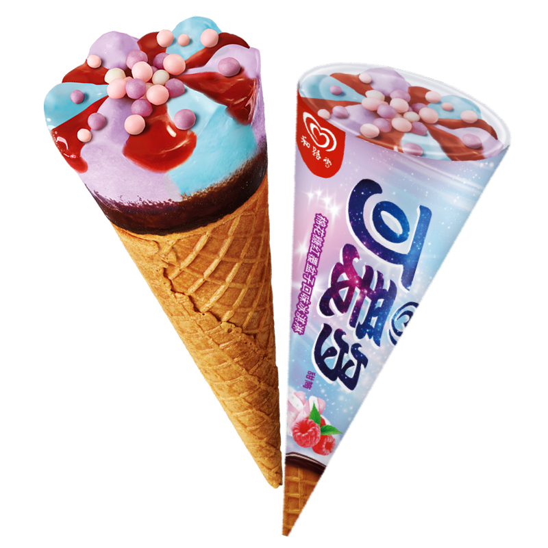 可爱多棉花糖红覆盆子口味冰淇淋单支装68g