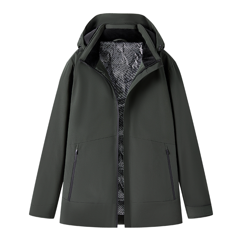 徽润和加厚加绒保暖羽绒服防风防水防寒户外登山服 HY28 件高清大图