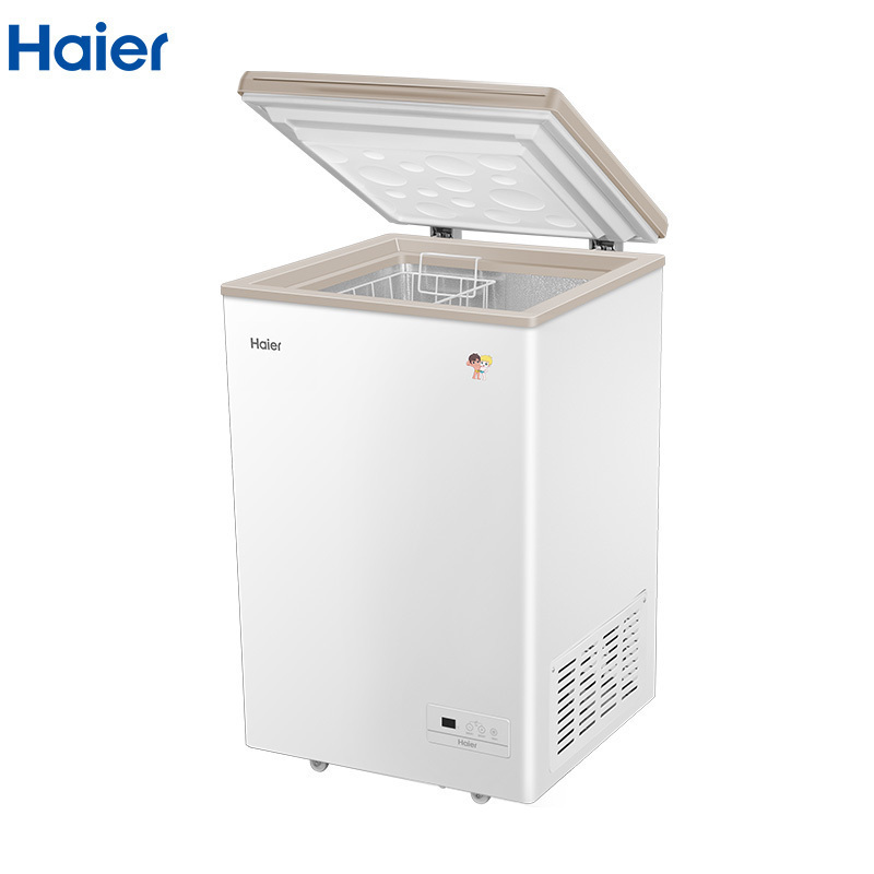 海尔(Haier)BC/BD-103HE 103升家用冰柜 冷藏冷冻转换柜 顶开门小冰箱 节能单温卧式冷柜