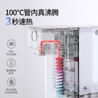 美国西屋(Westinghouse)即热式饮水机W2白色速热小型台式家用智能饮水器热水机桌面饮水器茶吧机