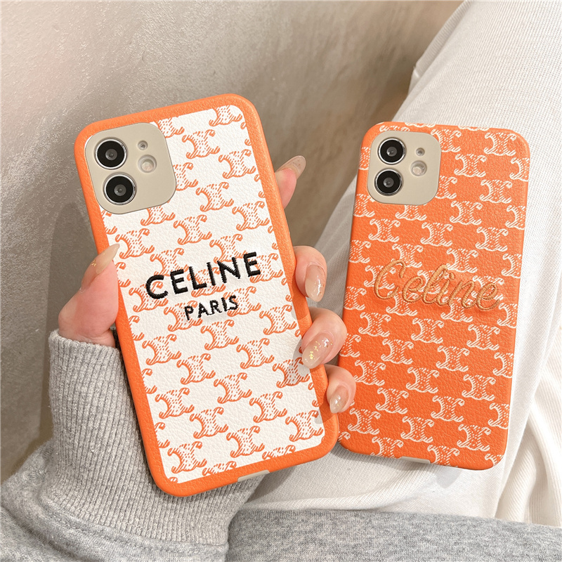 欧美奢华赛琳celine老花iphone12适用11max手机壳iphonex/xr刺绣女款8