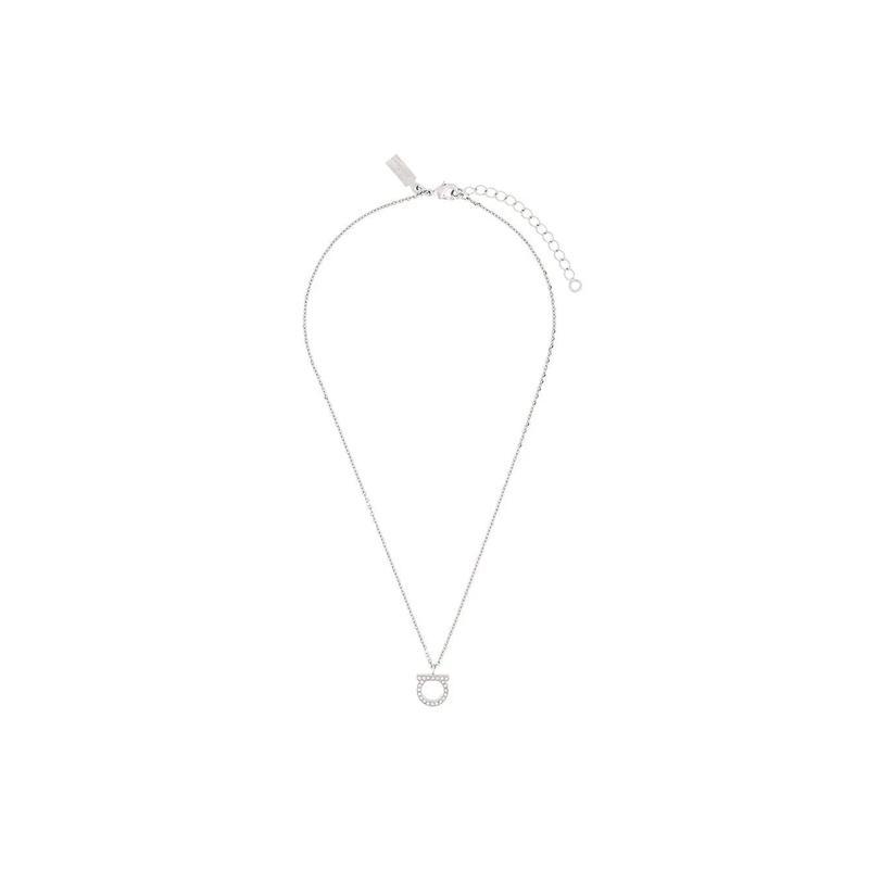 Ferragamo女士时尚水钻吊坠项链锁骨链闪亮优雅饰品