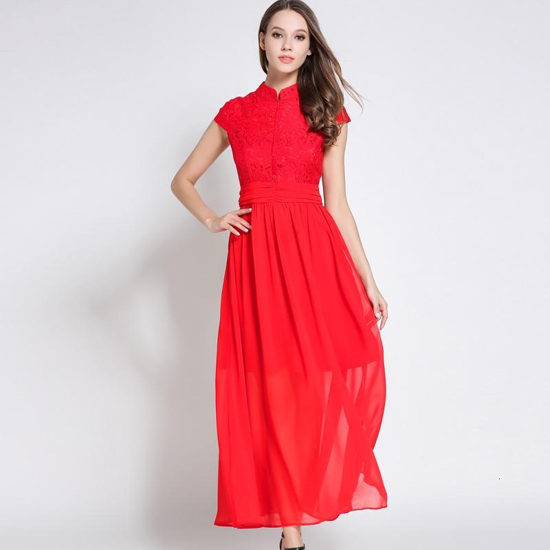 敬酒服新娘夏季2017结婚新款红色复古旗袍长款中式婚礼礼服回服