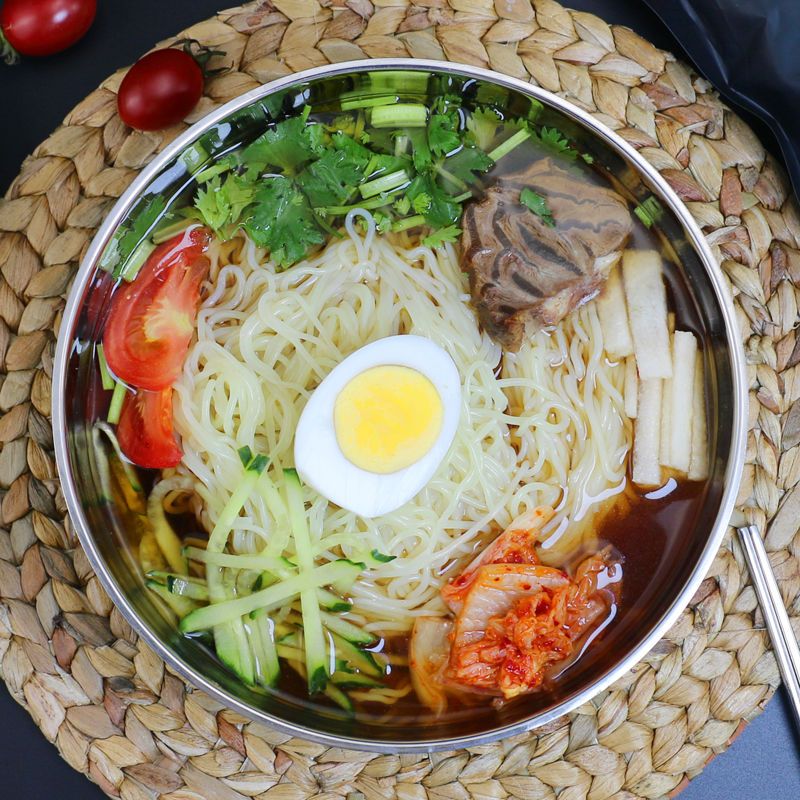 正宗东北朝鲜大冷面380gx3袋3包料小麦荞麦免煮速食酸甜口味 380gx4袋冷面(小麦)