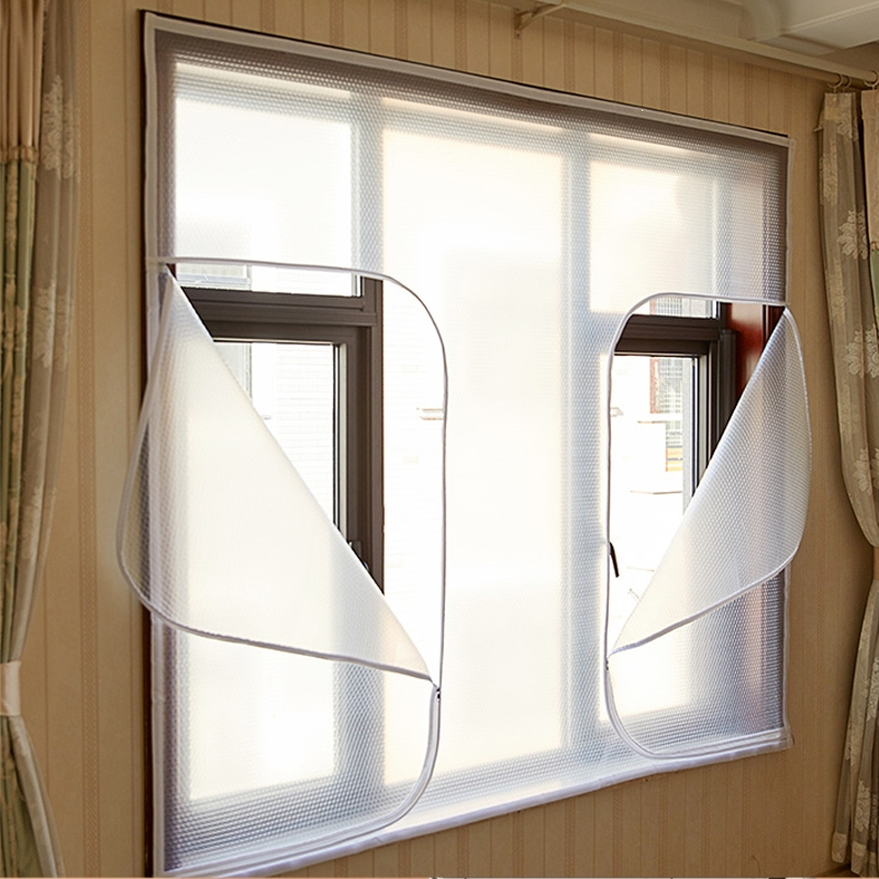 法耐定制冬季窗户密封保温膜保暖窗帘帘冬天双层条封防寒漏风挡风