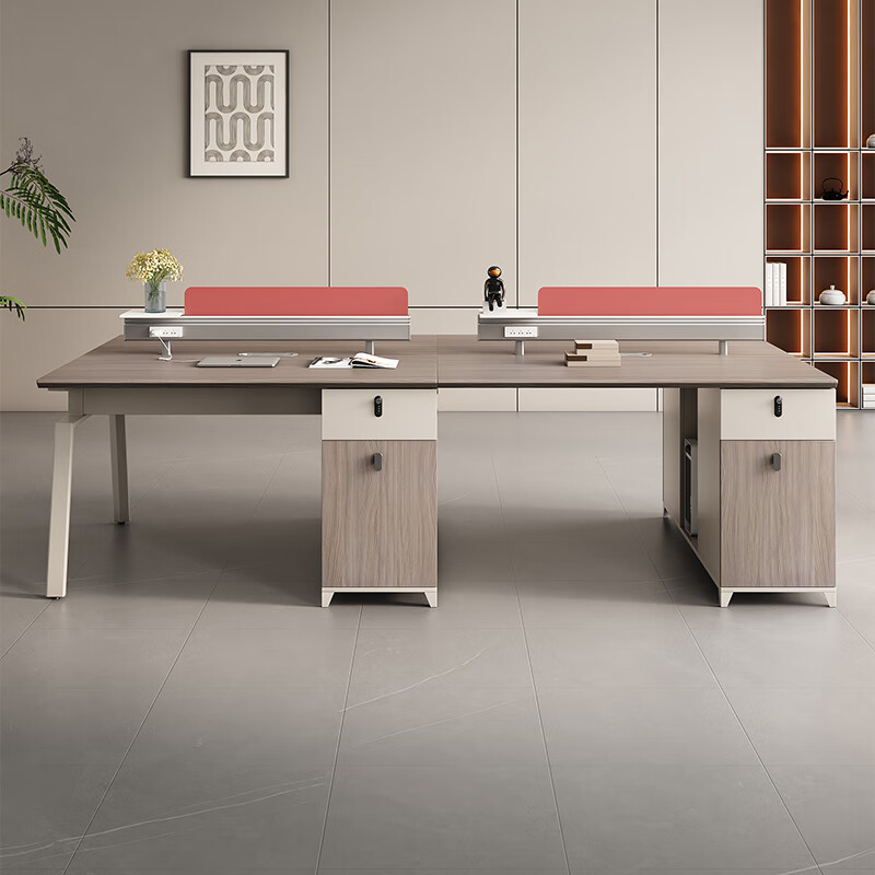 曌梵屏风工位六人位张高清大图