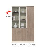 钜晟办公家具板式1.2米右三门文件柜书柜21F301R