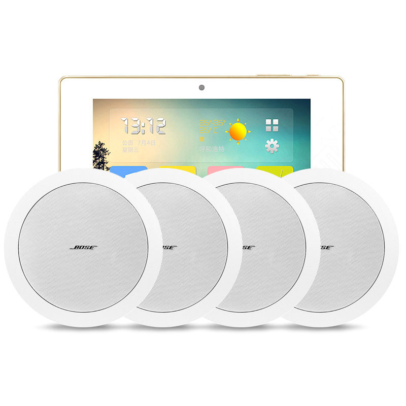 BOSE（博士）16F 白色 无源吸顶音箱 家庭背景音乐套装三 WIFI智能家庭影院音响组合嵌入式吸顶音箱主机蓝牙
