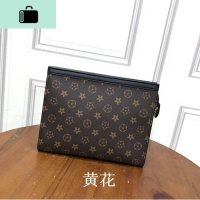 新款欧美潮男包包大容量钱包手拿手抓包夹包信封包女士洗漱包手包NEWLAKE 黄花