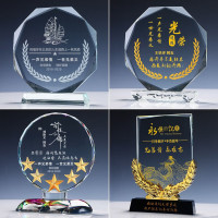 勇夺 退伍创意高档水晶摆件 款式三 单位：个