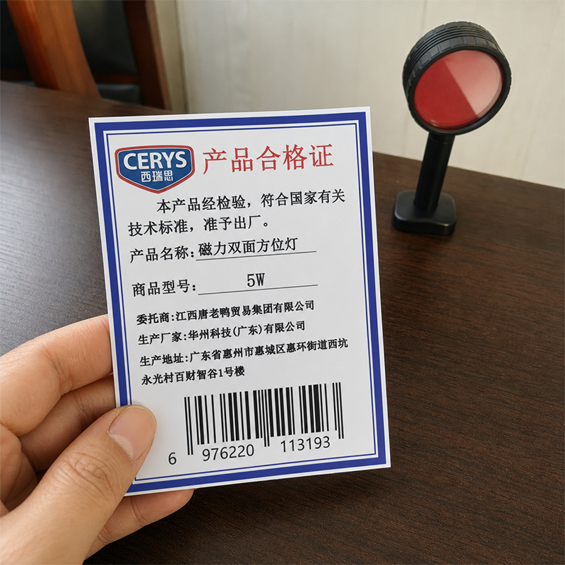 西瑞思 磁力双面方位灯 红色长款警示灯 5W 个高清大图