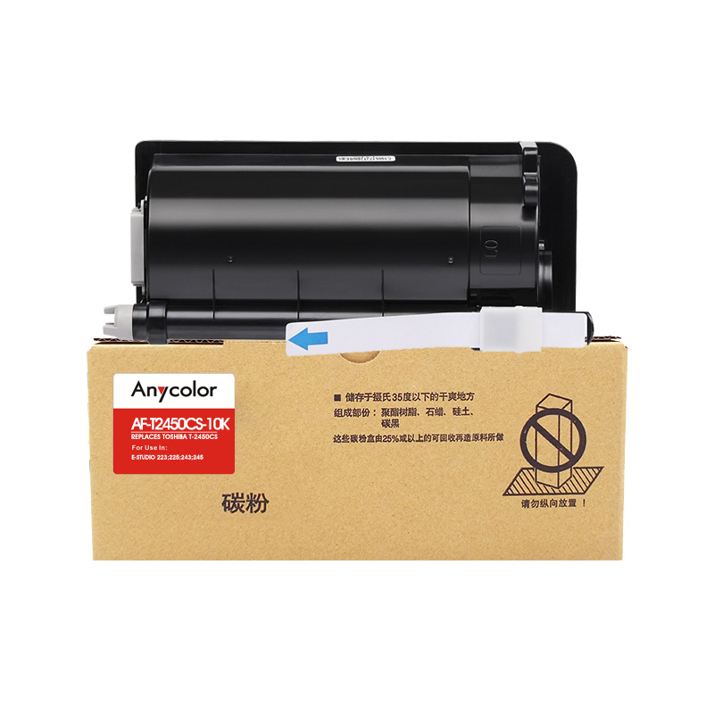 欣彩 墨粉盒 AF-T2450CS-10K 黑色 适用东芝E-STUDIO 223 225 243 245 单支装高清大图