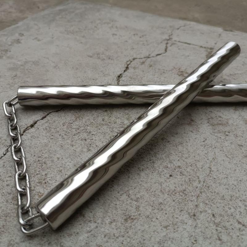 武术不锈钢表演双节棍螺纹双截棍李小龙二节棍初学者练习专用参数