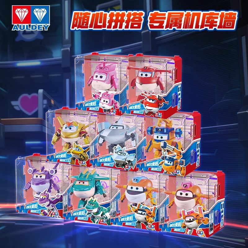 奥迪双钻 超级飞侠玩具乐迪包警长酷飞小爱淘淘米莉金刚酷雷大号变形机器人儿童玩具 大变形飞侠-救援职业套装-消防员大程高清大图