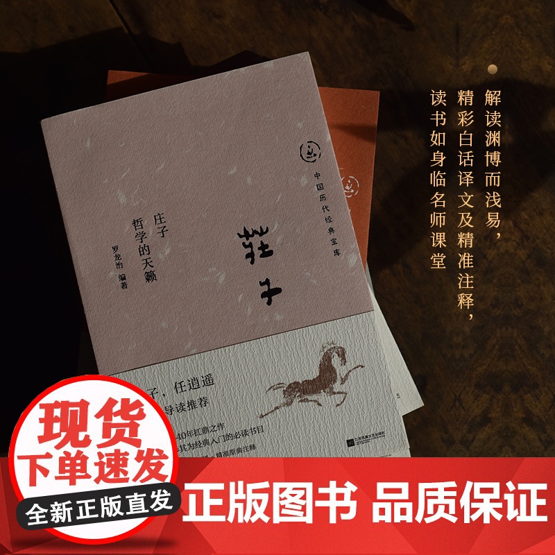 庄子 哲学的天籁 罗龙治 中国历代经典宝库 真口碑30年经典数百万读者的国学入门书 龚鹏程作序 阎崇年 梁晓声 张颐武高清大图