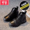 可莉允男童马丁靴2022春秋新款儿童靴子加绒雪地靴棉鞋大男孩短靴潮