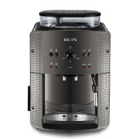 Krups EA810B80咖啡机全自动家用不锈钢研磨器咖啡机(灰色)意式现磨打奶泡浓缩商用小型进口恒温速热