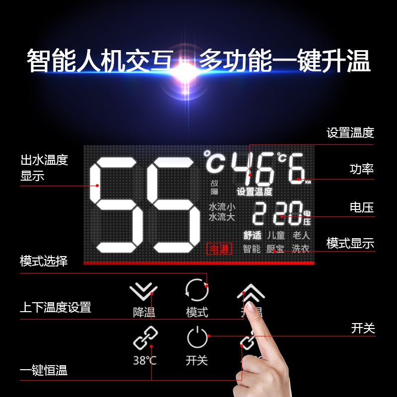 Changhong/长虹 CB-7即热式小型电热水器家用卫生间速热洗澡淋浴