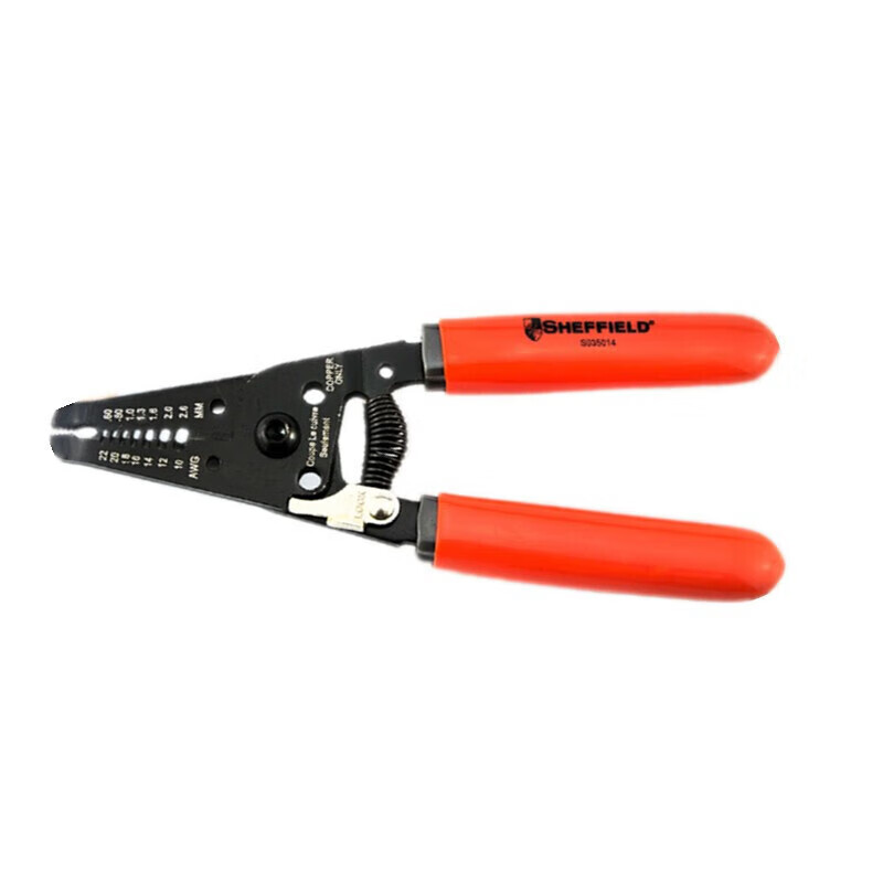 钢盾(SHEFFIELD) S035014 带刃口剥线钳 AWG10-22【家用】
