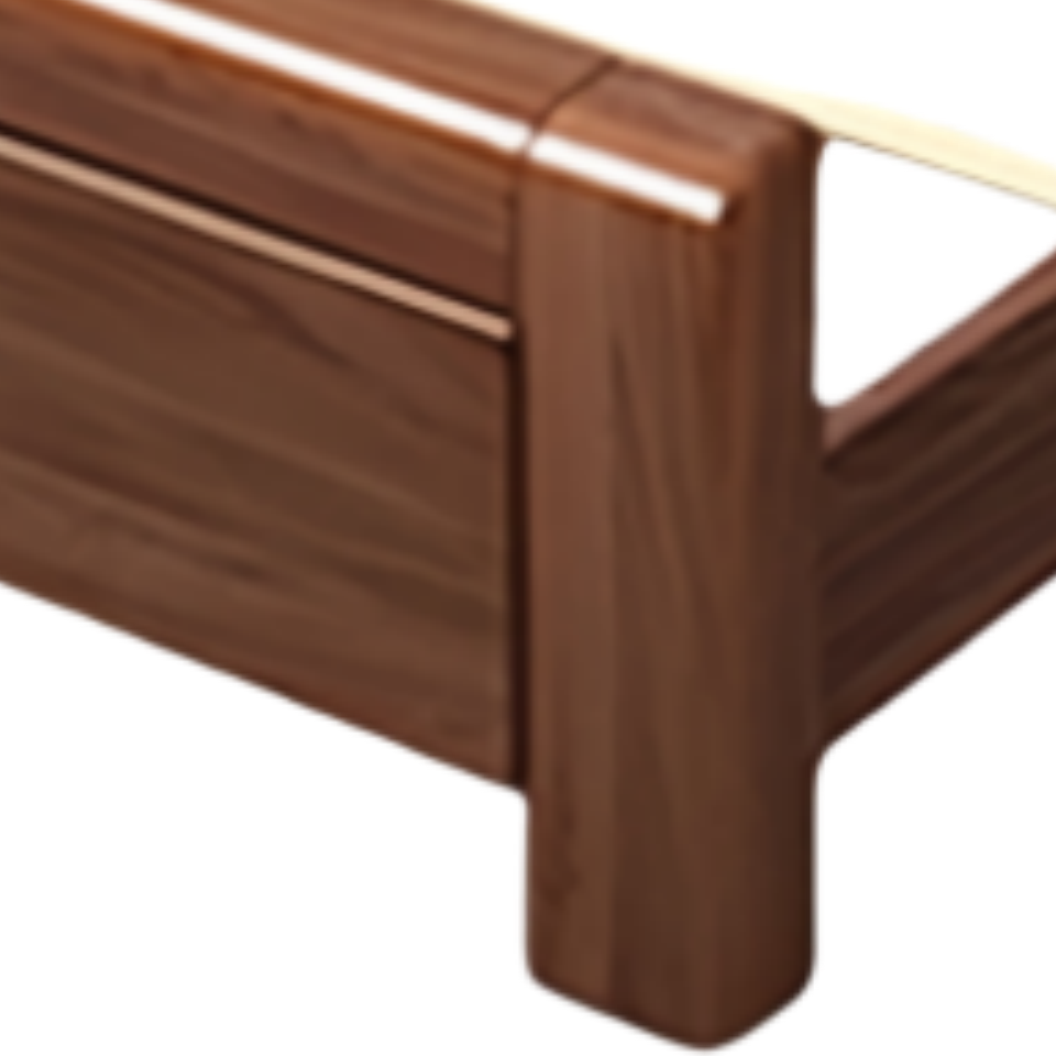 乐琪艺实木床1.5m张高清大图