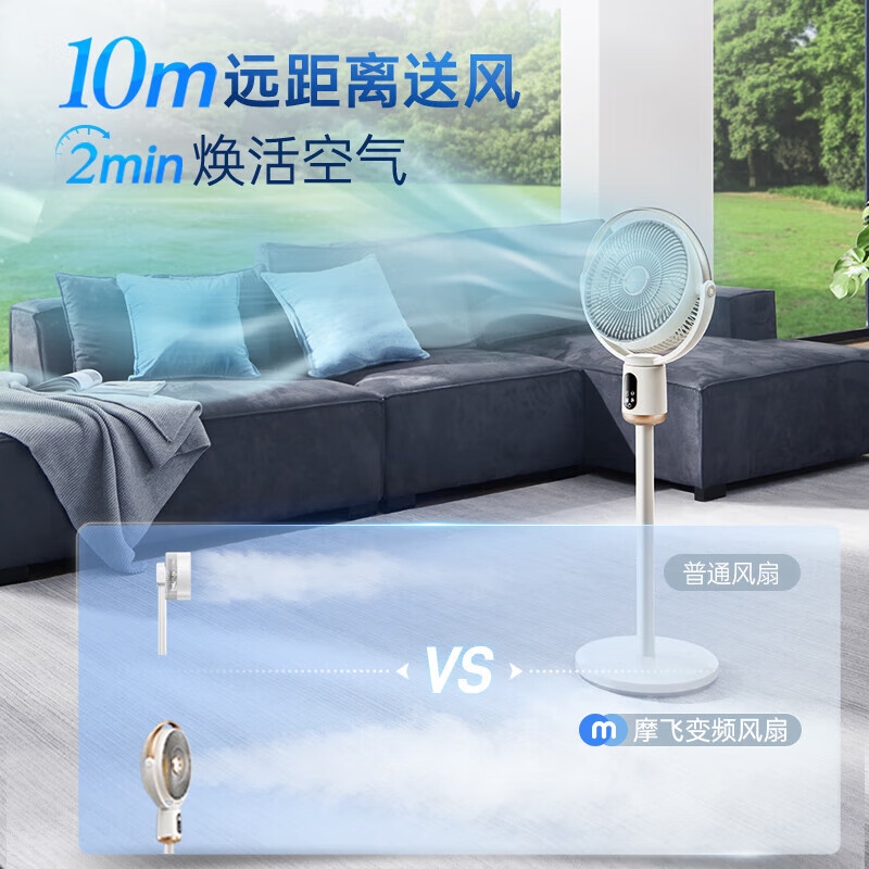 摩飞电器家用直流变频遥控电风扇MR3702(有线款)高清大图