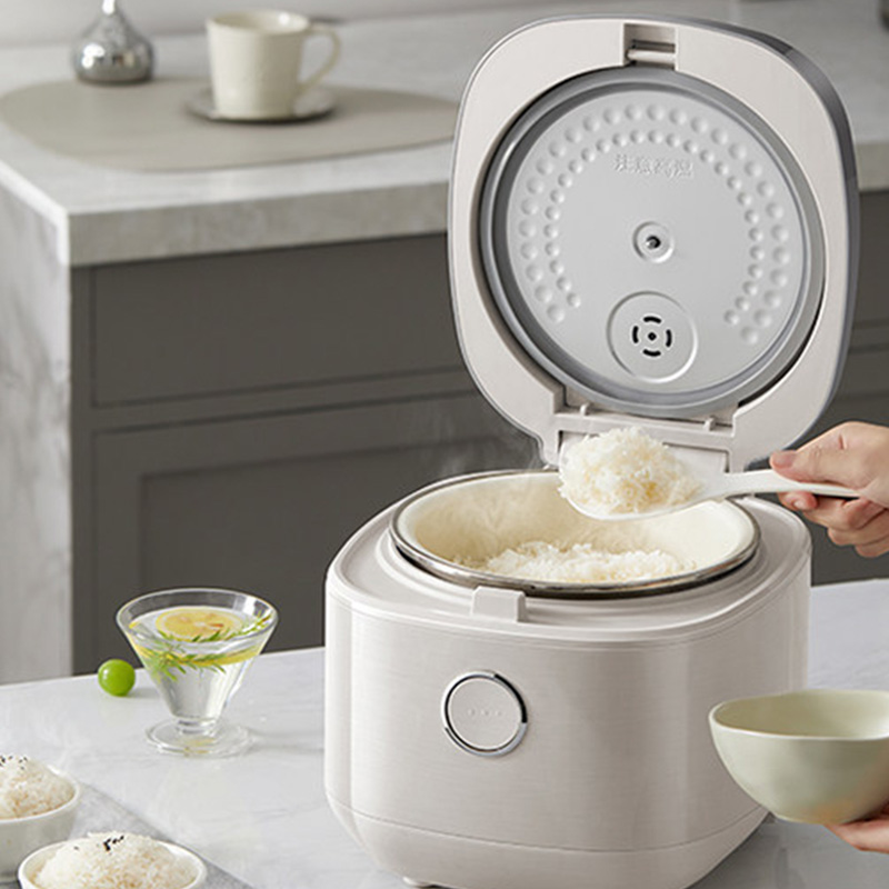 小熊电饭煲拾光灰DFB-J40Q5-P03蒸笼2级能效低糖款高清大图