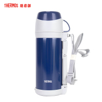 膳魔师(Thermos)高真空不锈钢保温杯瓶户外1L大容量 便携保温壶旅行水杯FFW-1000 旅行/家庭/通用