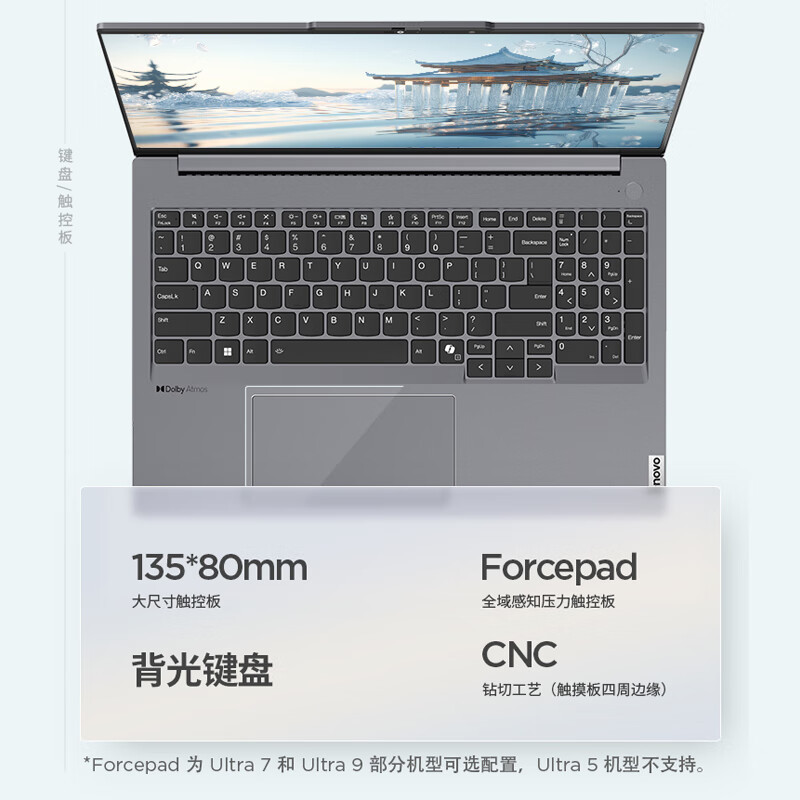 ThinkPad联想ThinkBook 16+ 2024 AI全能本 英特尔酷睿Ultra7 155H 16英寸轻薄办公笔记本电脑(16G 1T 2.5K 120Hz)