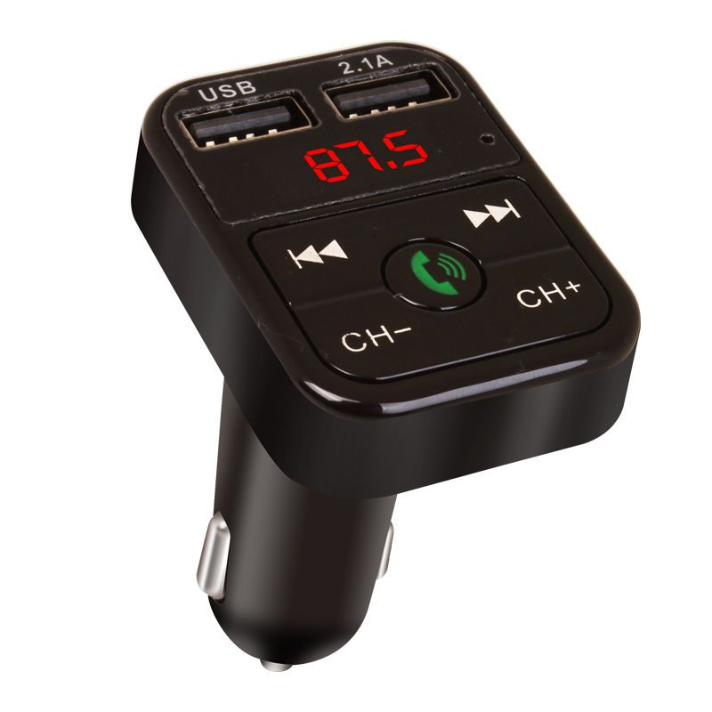 黑色 车载mp3音乐播放器汽车蓝牙接收器点烟器车充电器车用U盘式fm发射