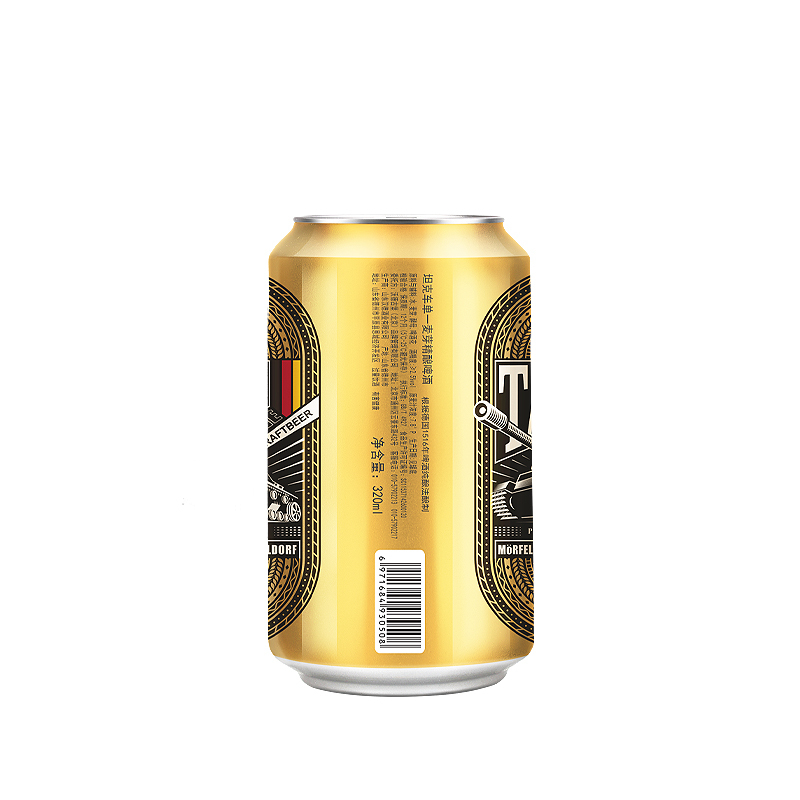 坦克车TANKSCHE 单一麦芽精酿啤酒320ml*24听国产整箱装原浆清澈型