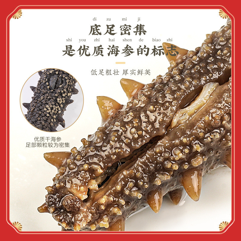 福东海大连深海干海参礼盒120g/福凤礼盒装 煲汤食材原材料 送礼礼盒