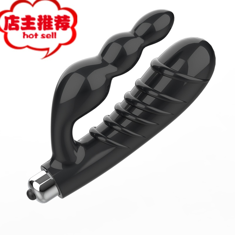 肛塞另类房事夫妻性用品肛门情趣玩具阴肛双插穿戴男女用后庭菊花欢乐小鸟 狼牙膨胀充气肛塞(可拔气阀)+打油器+后庭棒后庭塞