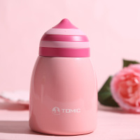 特美刻可爱男女士保温杯小巧便携茶杯不锈钢水杯子 甜粉蔷薇1BBS1268 280ML