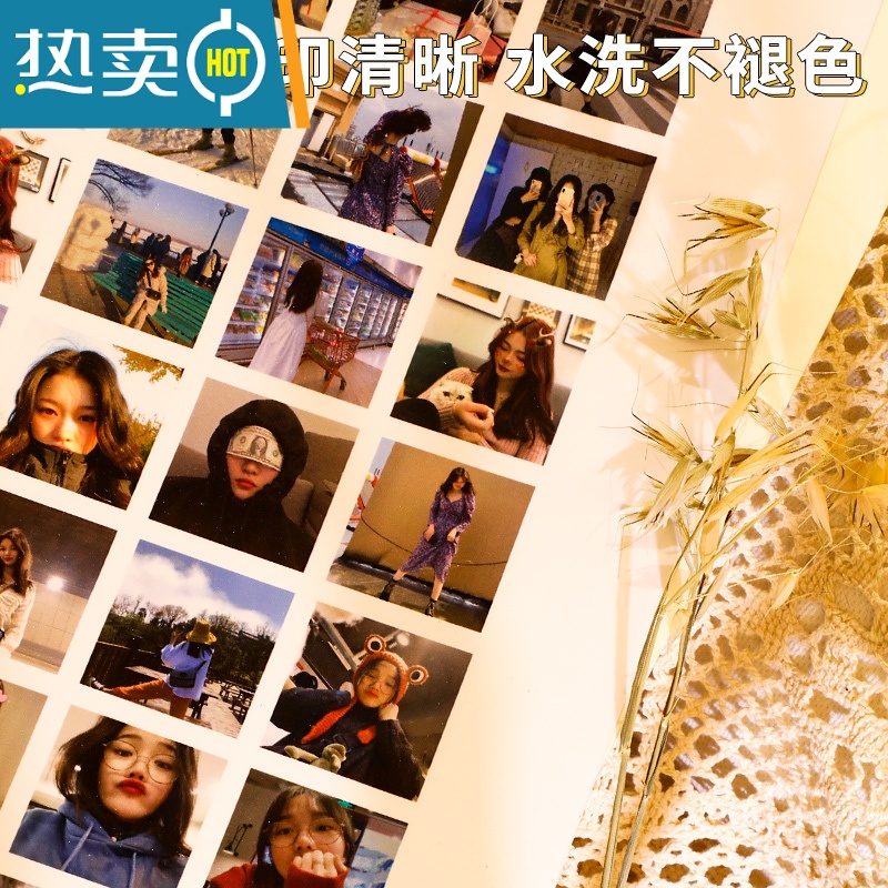 敬平48/九宫格情侣diy相框拼图定制照片洗打印加婚纱照挂墙纪念册礼物 实木黑+36宫格相框[33*33*3cm] [顺高清大图