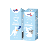 纽仕兰澳大利亚进口A2-β酪蛋白全脂纯牛奶200ml*24盒蓝色家庭装