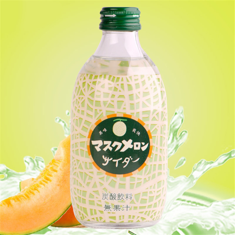 日本进口 友升 哈蜜瓜味汽水 300ml*5瓶