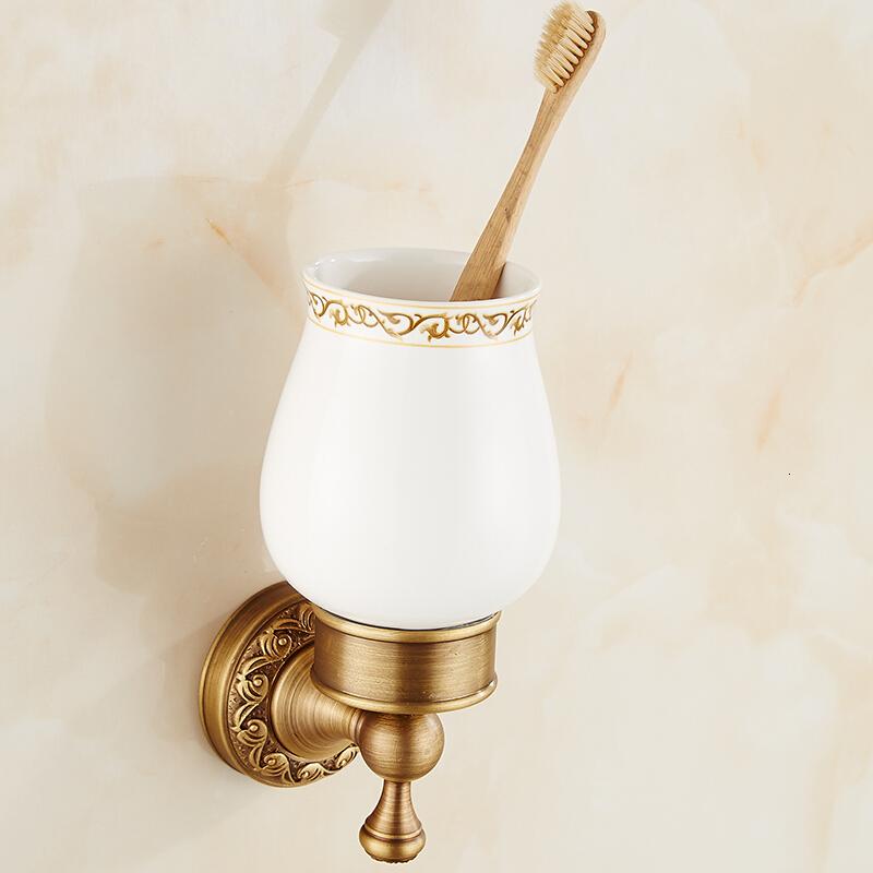 全铜仿古单杯 欧式复古单杯 刷牙杯 漱口杯 神灯单杯 欧式陶瓷杯波迷娜BOMINA