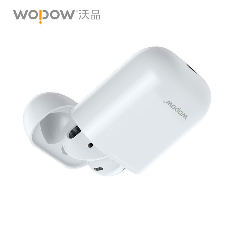 沃品 升级版TWS蓝牙耳机AirBass-白色高清大图