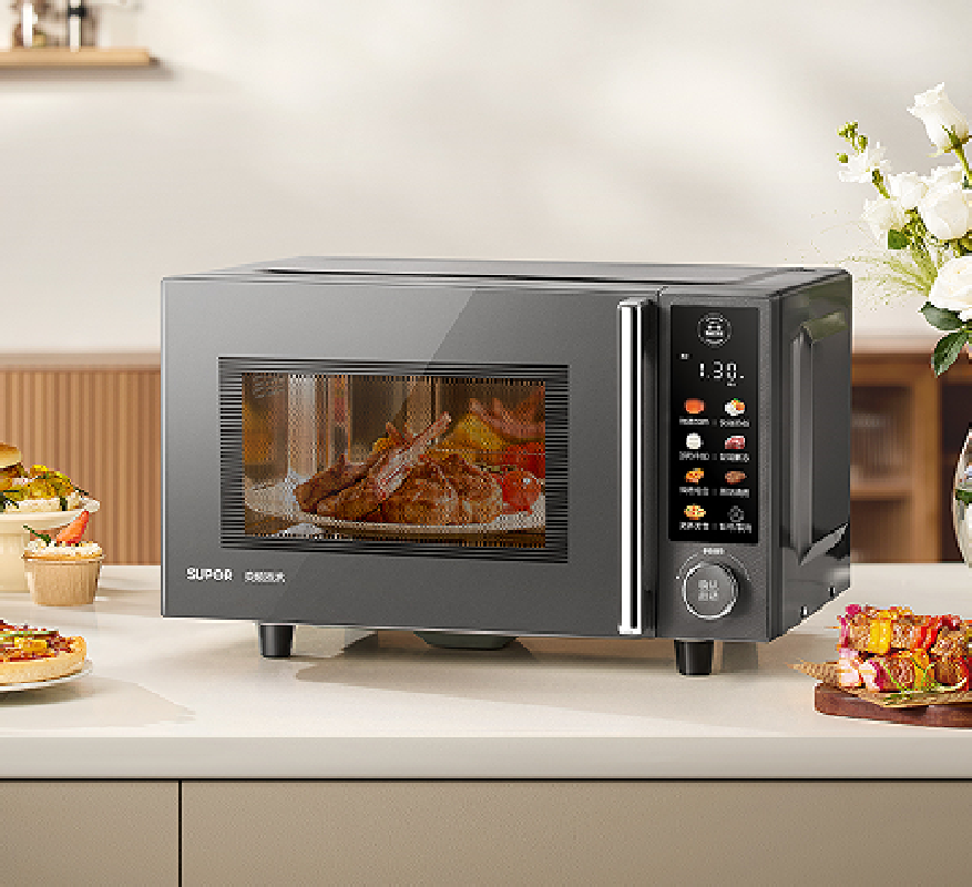 苏泊尔23升大容量微波炉SW23B2不锈钢内胆台式烧烤多功能厨房神器高清大图