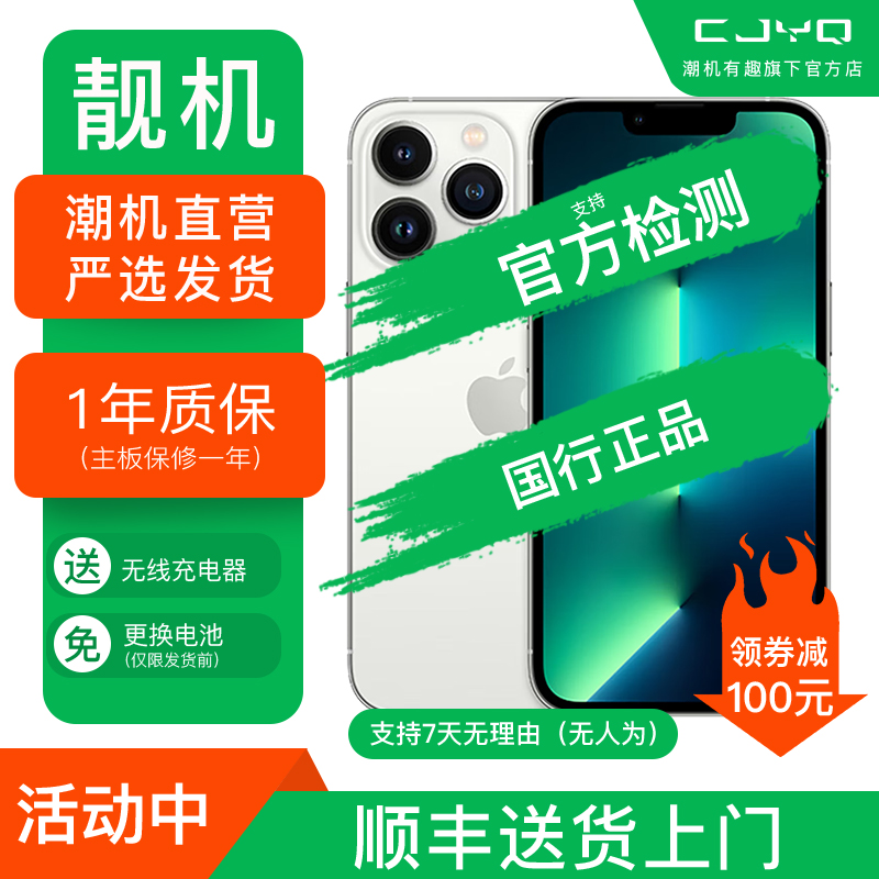 【二手95新】Apple iPhone13 Pro Max 银色 128GB 苹果13PM 白色 国行全网通 正品