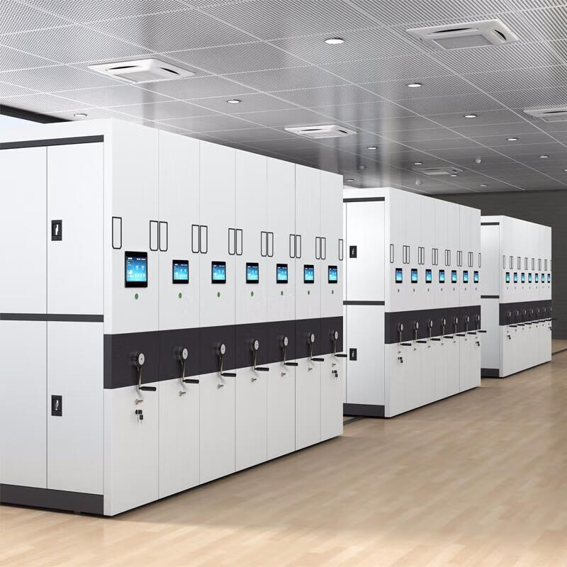 圣德列密集架钢制移动密集柜档案柜智能文件柜资料柜一列三组每立方米高清大图