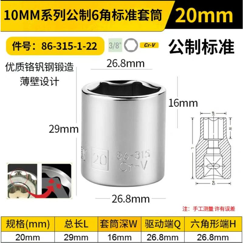 喜来邦(XILAIBANG) 20MM系列穿透式套筒图片