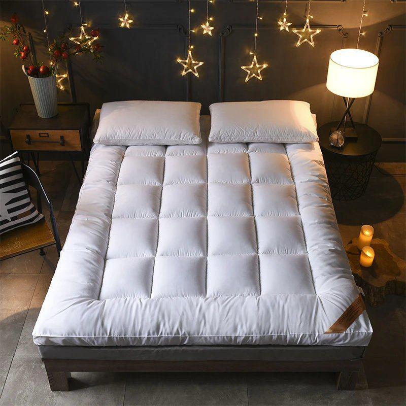 苏宁严选鸭绒人保鹅绒床垫床褥软床单人子棉棉子垫榻榻可折叠五星级垫