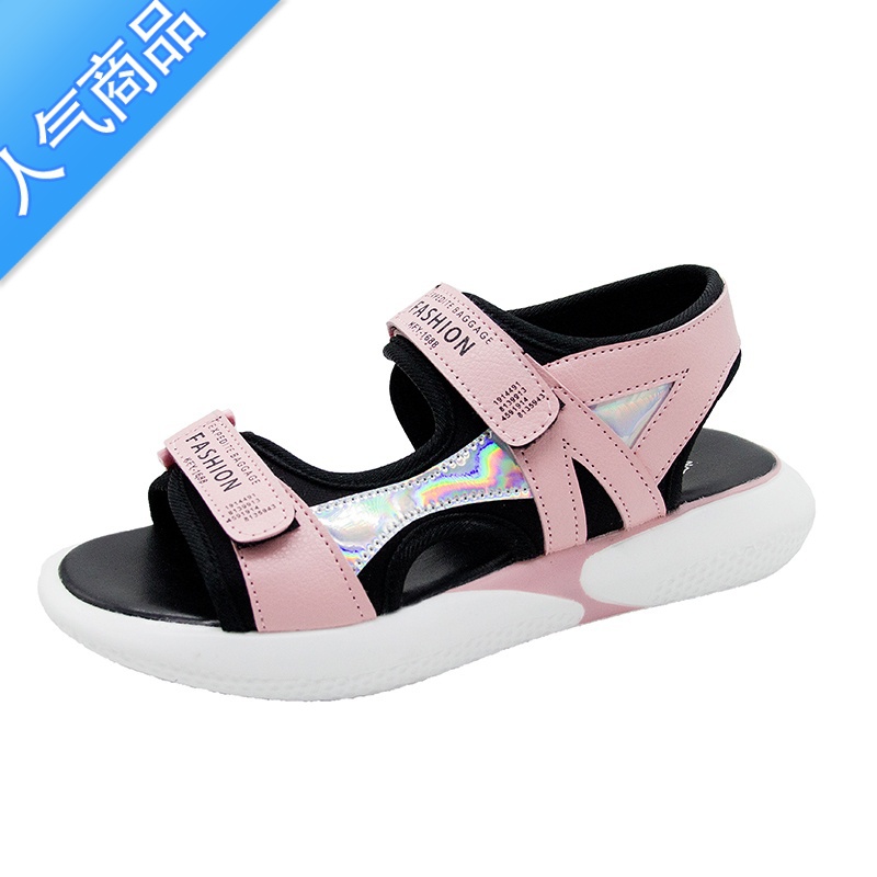 SUNTEK2023夏季新款凉鞋女大码34 35厚底40初中学生小码42超火运动凉鞋高清大图