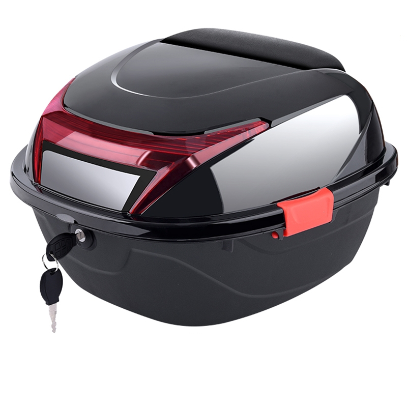 闪电客电动车后备箱摩托车尾箱电瓶车踏板车工具箱储物箱大号加厚通用