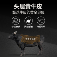 AIRLAND雅兰 真皮床架 现代简约轻奢床1.8米婚床主卧大床 拉斐 床加床垫组合套餐